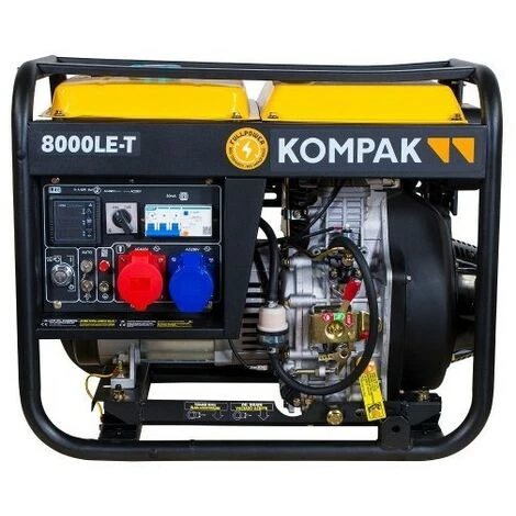 KOMPAK Stromerzeuger 6400W Diesel 230V/400V K8000LE-T 3 KOMPAK Stromerzeuger 6400W Diesel 230V/400V K8000LE-T