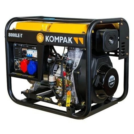 KOMPAK Stromerzeuger 6400W Diesel 230V/400V K8000LE-T 5 KOMPAK Stromerzeuger 6400W Diesel 230V/400V K8000LE-T – Bild 3