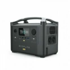 ECO FLOW EcoFlow RIVER PRO Tragbare Energiestation Lädt Sich In 1 Stunde Auf 600W 720Wh - Cyber Black