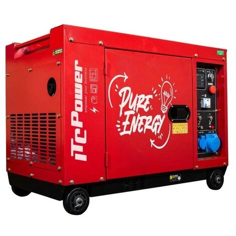 ITC POWER Kompak Stromerzeuger 6300W Diesel 230V Schallgedämmt 8000D 3 ITC POWER Kompak Stromerzeuger 6300W Diesel 230V Schallgedämmt 8000D