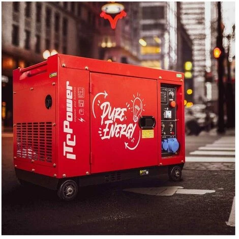 ITC POWER Kompak Stromerzeuger 6300W Diesel 230V Schallgedämmt 8000D 4 ITC POWER Kompak Stromerzeuger 6300W Diesel 230V Schallgedämmt 8000D – Bild 2