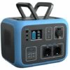 PowerOak BLUETTI Gehaltsgenerator AC50S BLAU 300W Tragbare Solar Generator 500Wh Stromerzeuger With Stromgenerator Mobiler Solar Energiespeicher Akku Generator Lafrgerate Fur Camping Reise CPAP Outdoor Camping Home Emergence