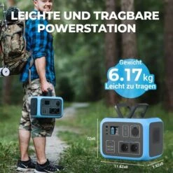PowerOak BLUETTI Gehaltsgenerator AC50S BLAU 300W Tragbare Solar Generator 500Wh Stromerzeuger With Stromgenerator Mobiler Solar Energiespeicher Akku Generator Lafrgerate Fur Camping Reise CPAP Outdoor Camping Home Emergence -Deutschland Stromerzeuger & Zubehör Verkaufs-Shop 54377277 3