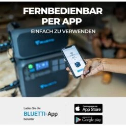 BLUETTI Tragbare Stromgenerator AC200MAX, Solargenerator Mit 2048Wh LiFePO4 Batterie, Erweiterbare Kapazit?t Bis Zu 8192Wh, Stromerzeuger Mit 2200W AC-Steckdosen Für Camping, Notfall, Haushaltsger?te, Stromversorgung. -Deutschland Stromerzeuger & Zubehör Verkaufs-Shop 54378449 5