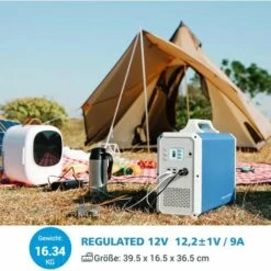 POWEROAK Bluetti EB180 Tragbares Stromerzeuger 1800Wh/1000W Stromgenerator Notbatterie Backup Reine Sinewave 2AC Steckdose Stromspeicher Mehrzweckstromspeicher Für Outdoor RV Van Camping Home -Deutschland Stromerzeuger & Zubehör Verkaufs-Shop 54378458 5
