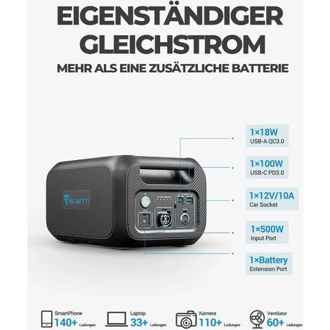 BLUETTI B230 Batteriemodule 2048Wh Poweroak Pufferbatterie 500Wtragbare Batterie Für Camping Zusatzbatterie 4 BLUETTI B230 Batteriemodule 2048Wh Poweroak Pufferbatterie 500Wtragbare Batterie Für Camping Zusatzbatterie – Bild 2