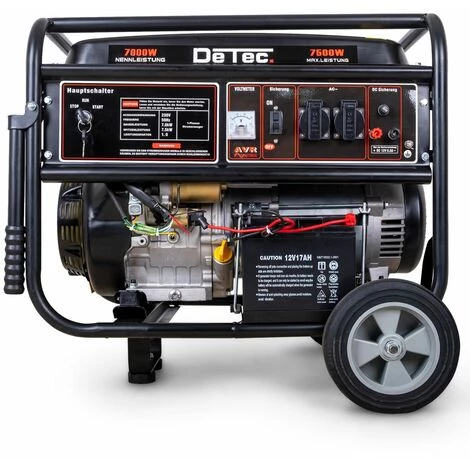 DeTec. 7 KW Benzin Stromgenerator DT-LB7500E-1 18 PS Motor 230V 1-Phase 4 DeTec. 7 KW Benzin Stromgenerator DT-LB7500E-1 18 PS Motor 230V 1-Phase – Bild 2