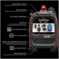 AI POWER A-iPower Geräuscharmer Inverter-Generator 2300W SC2300i-H -Deutschland Stromerzeuger & Zubehör Verkaufs-Shop 58521592 4