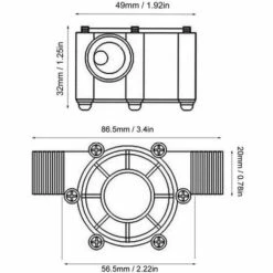 BARES DC Micro Hydro Turbine Water Generator 12V DC 10W -Deutschland Stromerzeuger & Zubehör Verkaufs-Shop 59041872 5