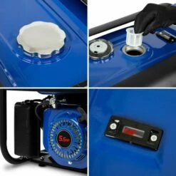 EBERTH 2200 Watt Notstromaggregat Stromerzeuger Stromaggregat Mit E-Start, 5,5 PS Benzinmotor, 4-Takt, 1-Phase, 2x 230V, 1x 12V, Automatischer Voltregler AVR, Ölmangelsicherung, Tankanzeige -Deutschland Stromerzeuger & Zubehör Verkaufs-Shop 60699592 3