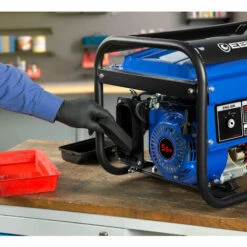 EBERTH 2200 Watt Notstromaggregat Stromerzeuger Stromaggregat Mit E-Start, 5,5 PS Benzinmotor, 4-Takt, 1-Phase, 2x 230V, 1x 12V, Automatischer Voltregler AVR, Ölmangelsicherung, Tankanzeige -Deutschland Stromerzeuger & Zubehör Verkaufs-Shop 60699592 5