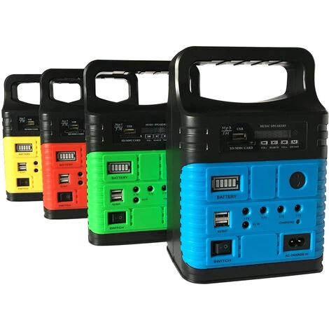 SUPERSELLER Tragbarer Solargenerator Solar-Notbeleuchtungssystem Outdoor-Stromversorgung Bluetooth-Musikplayer Radio SDM-3790, Gelb 4 SUPERSELLER Tragbarer Solargenerator Solar-Notbeleuchtungssystem Outdoor-Stromversorgung Bluetooth-Musikplayer Radio SDM-3790, Gelb – Bild 2