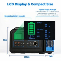 GREADEN Tragbares Stromerzeuger 519.48Wh/650W Solargenerator Tragbares Batterie Kraftwerk Campinggenerator Tragbar Häfen Von Aufladen AC/DC/USB QC 3.0/PD 100W -Deutschland Stromerzeuger & Zubehör Verkaufs-Shop 65509005 4