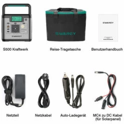Tragbare Stromzeuger 518Wh Stromgenerator Solar Generator SWAREY Tragbarer Powerstation Batterie Backup Für Outdoor,Camping,Ferien -Deutschland Stromerzeuger & Zubehör Verkaufs-Shop 67417482 5
