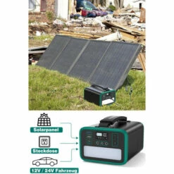 Swarey 240Wh Tragbarer Stromgenerator Solar Generator Mit 100W Faltbare SolarPanel Für Outdoor Camping Home Stromerzeuger -Deutschland Stromerzeuger & Zubehör Verkaufs-Shop 67417483 3