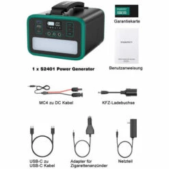 Tragbare Stromzeuger 240Wh Stromgenerator Solar Generator SWAREY Tragbarer Powerstation Batterie Backup Für Outdoor,Camping,Ferien -Deutschland Stromerzeuger & Zubehör Verkaufs-Shop 67417491 5