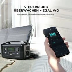 EF ECOFLOW ECOFLOW RIVER Solargenerator 288 Wh Mit Solarpanel 110 W, 2 X 600 W AC Ausgang (1200 W Peak), Tragbare Energiestation Für Camping, RC, Notfall -Deutschland Stromerzeuger & Zubehör Verkaufs-Shop 68089016 3