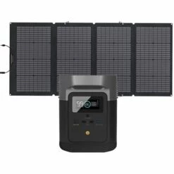 EF ECOFLOW ECOFLOW DELTA Mini-Solargenerator 882Wh Mit 220W-Solarpanel, 2 X 1400W AC-Ausgang (2100W Spitze), Tragbares Kraftwerk Für Outdoor-Camping, Wohnmobil, Hochleistungsgeräte