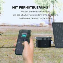EF ECOFLOW Ecoflow DELTA Max (2000) Solargenerator 2016 Wh Mit 220 W Solarmodul, 4 X 2400 W AC-Ausgänge (4600 W Spitze), Tragbare Powerstation Für Stromausfall, Camping, Wohnwagen Und Notfälle -Deutschland Stromerzeuger & Zubehör Verkaufs-Shop 68089027 4