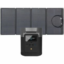 EF ECOFLOW ECOFLOW DELTA Mini-Solargenerator 882Wh Mit 220W-Solarpanel, 2 X 1400W AC-Ausgang (2100W Spitze), Tragbares Kraftwerk Für Outdoor-Camping, Wohnmobil, Hochleistungsgeräte