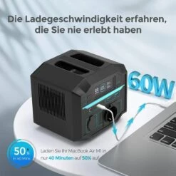 Renogy Tragbare Powerstation Phoenix 200, 222Wh Solar Generator, 2*120V/200W AC Ausgänge, 60W USB-C PD Ausgang, Leichte LiFePO4 Backup Batterie Zum Aufladen Für Outdoor Camping Wohnwagen Notfall -Deutschland Stromerzeuger & Zubehör Verkaufs-Shop 68748344 3