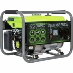 KÖNNER & SÖHNEN 2800 Watt Benzin Stromerzeuger, 2x16A (230V), 12V, Automatischer Voltregler (AVR), Voltmeter, Ölmangelsicherung, Überspannungsschutz, KSB 2800A, Generator